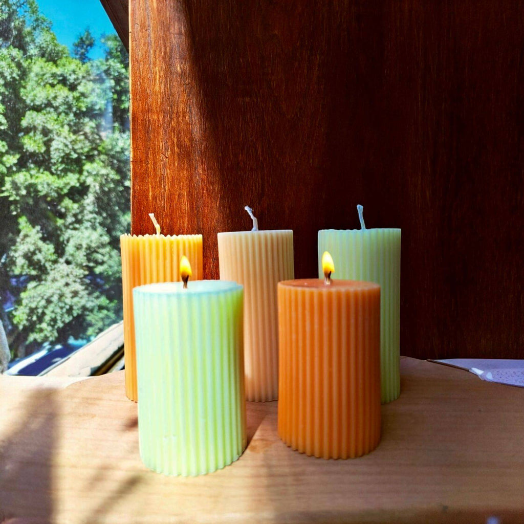 Striped Candle - Crafted Galleria
