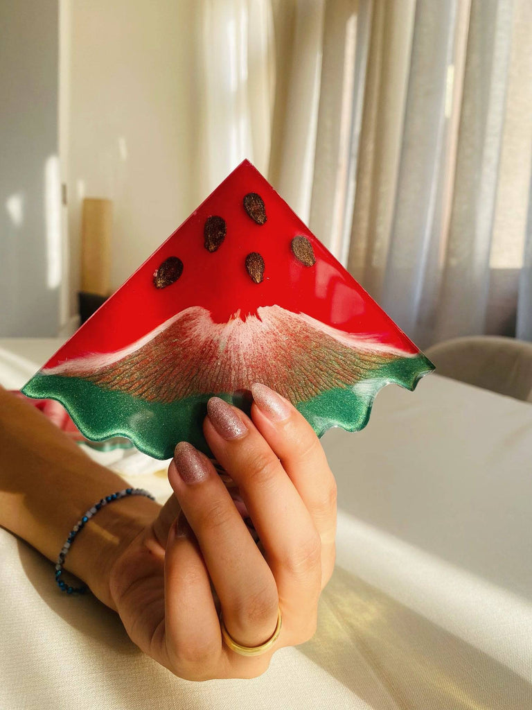 Watermelon Resin Coaster - Crafted Galleria