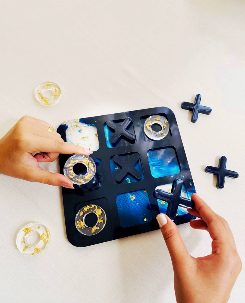 Tic Tac Toe Resin - Crafted Galleria